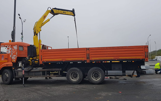 Арендовать Манипулятор на базе Камаз 438204 в Москве и МО